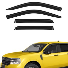 Extra Durable Window Deflectors Tape-On Window Visors Rain Guards Fit for Ford Maverick 2022-2024, Sun Visors, Wind Vent Visors, Window Vent Shades, Exterior Car Accessories - 4 pcs. AG0511