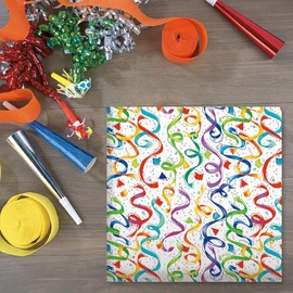 Current Happy Birthday Confetti Jumbo Rolled Gift Wrap - 18 Inches x 32 Feet (48 Square Feet Total), Peek-Proof, For Birthdays, Graduations, Baby Showers and More