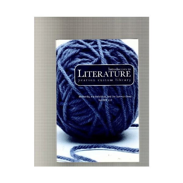 Introduction to Literature -Pearson Custom Library