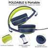 JOMILIN Auriculares A10 con micrófono, ligeros, plegables, estéreo, con cable
