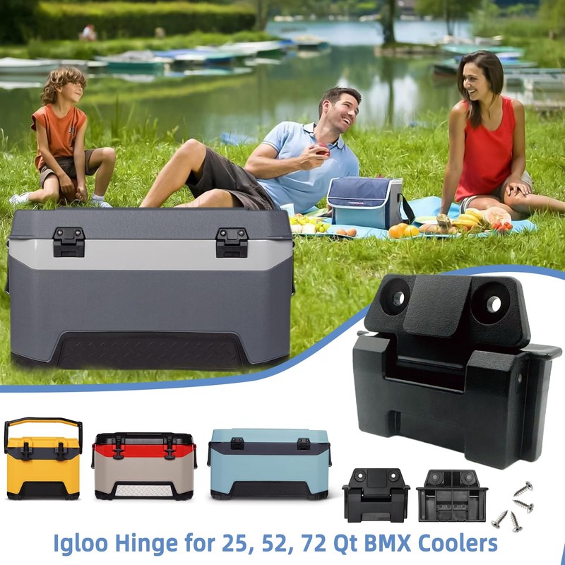 2PCS Cooler Hinges for Igloo 25, 52, 72 Qt BMX