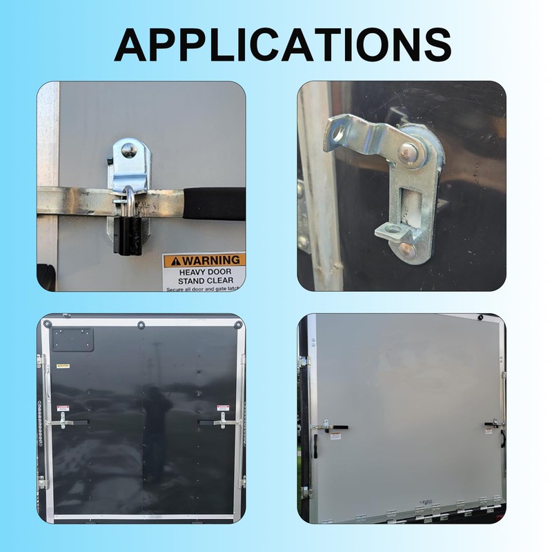 EJYTRVT Cargo Trailer Door Latch, Trailer Hasp, Trailer Latches, Enclosed