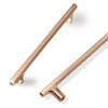 COTYKILEY 6 Pack 3.75 Inch(96mm) Champagne Copper Cabinet Handles Gold