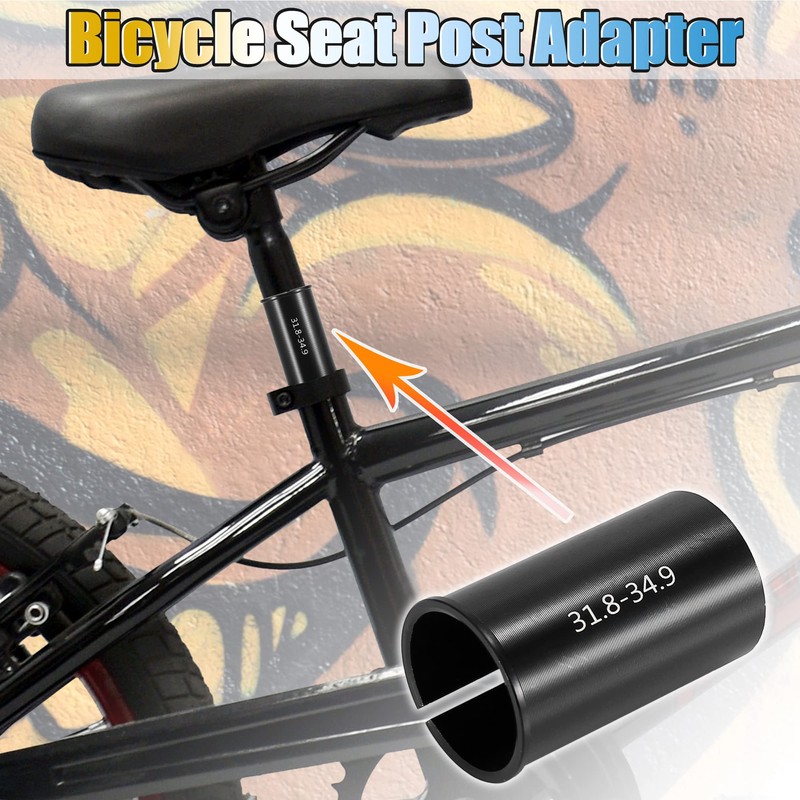 X AUTOHAUX 31.8 to 34.9mm Bicycle Bike Seat Post Tube