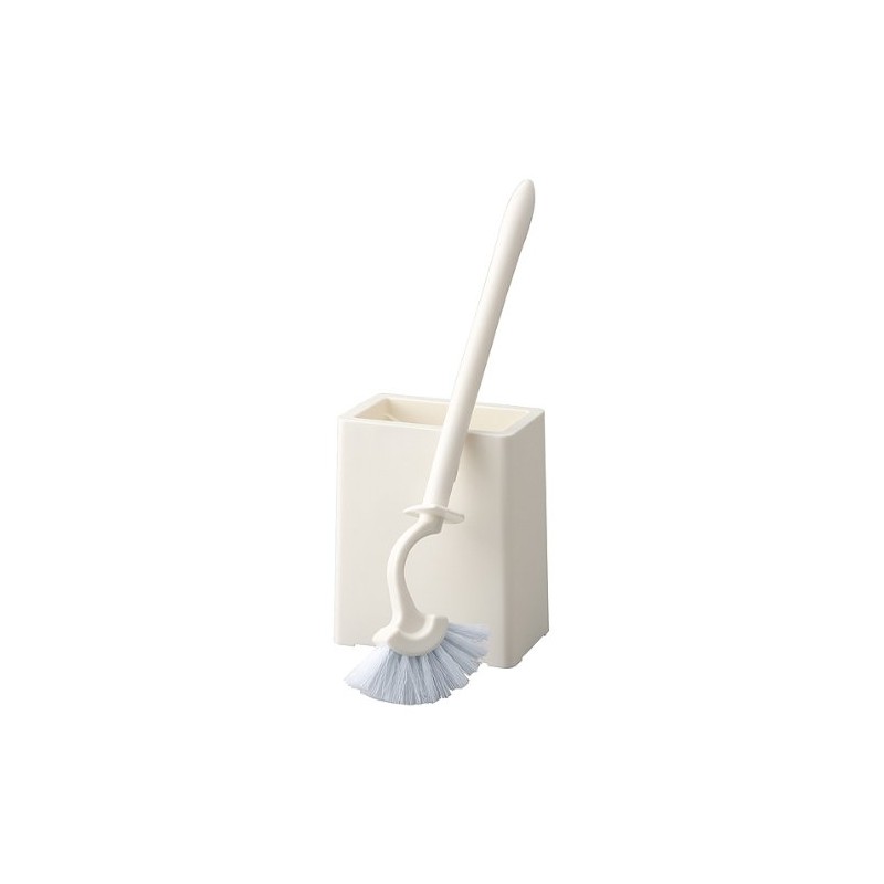 Yamazaki Sangyo Toilet Brush with Case, Satto White 135059