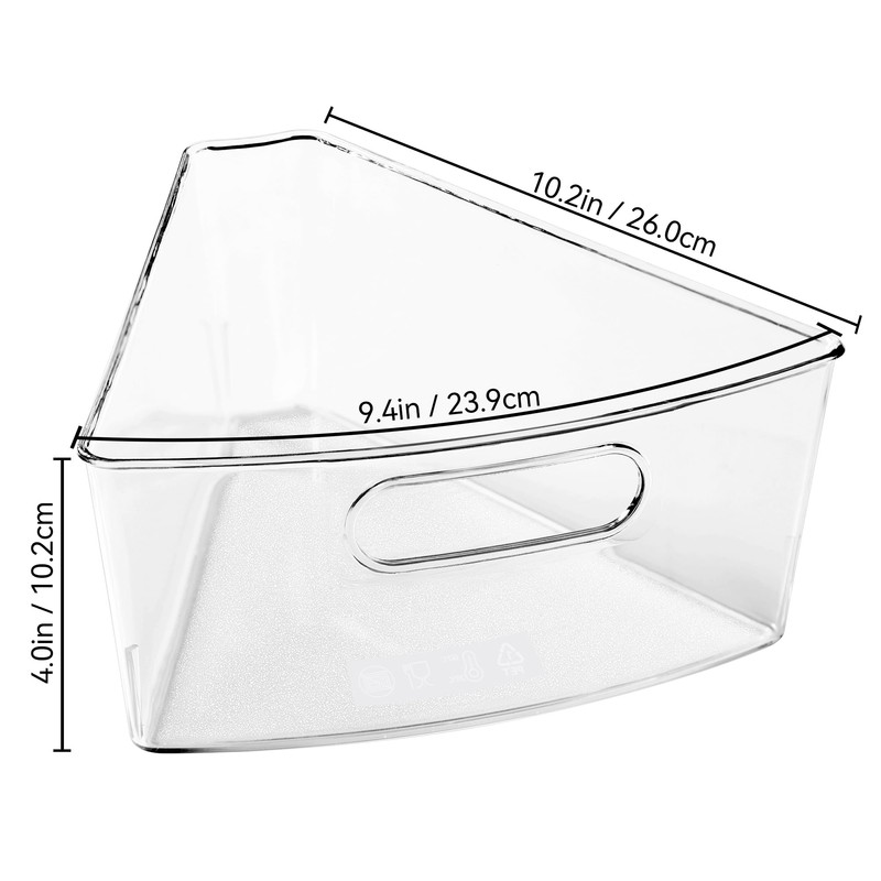 Oubonun Lazy Susan Organizers Set of 4, 10.2”x 9.4”x 4”