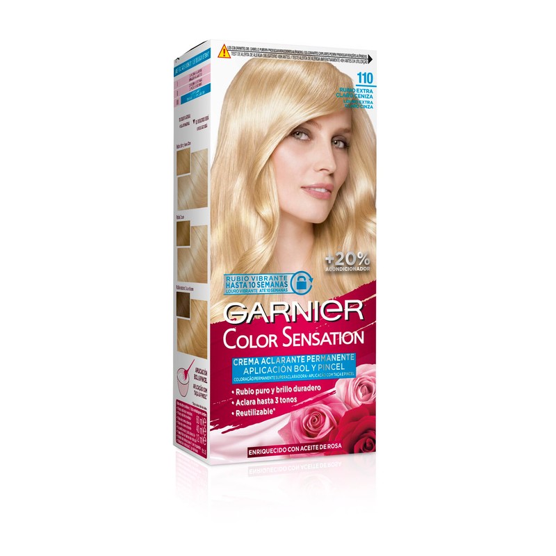 Garnier Garnier Color Sensation Haarfärbe-Set, lebendig und langlebig, vollständige Grauabdeckung,