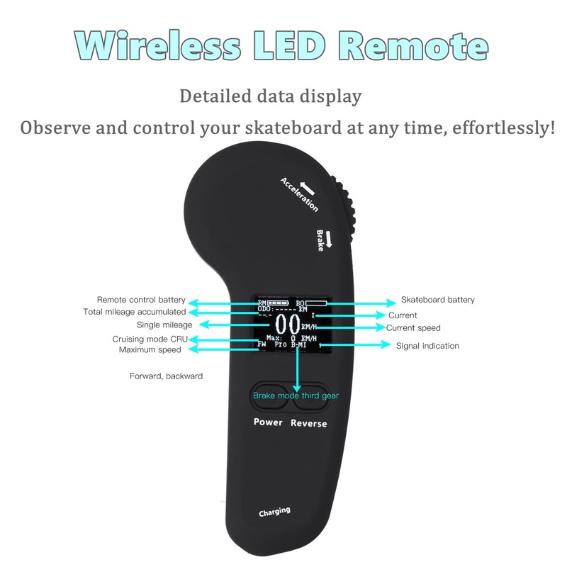 Remote Control for Electric Skateboard, Wireless Remote Control for Adults