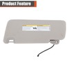 labwork Gray Sun Visor Passenger Side with Mirror and Light