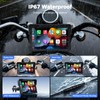 VOLAM 7" Wireless Motorcycle CarPlay Screen, IP67 Waterproof Touchscreen,GPS Navigation