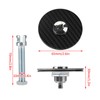 Hood Lock, 2pcs Car Universal Carbon Fiber Engine Hood Cover