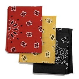 Colter Co. Football team colors - Paisley bandana 3 pack (Pittsburgh)