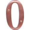 Distinctions 90590 Brushed Copper House Number 0, 5-Inch