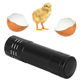 GLOGLOW Egg Candler, Egg Candling Lamp Incubator Tester Battery Operated Egg Torch Hatching Poultry Accessory(Not Battery Included)(Black)