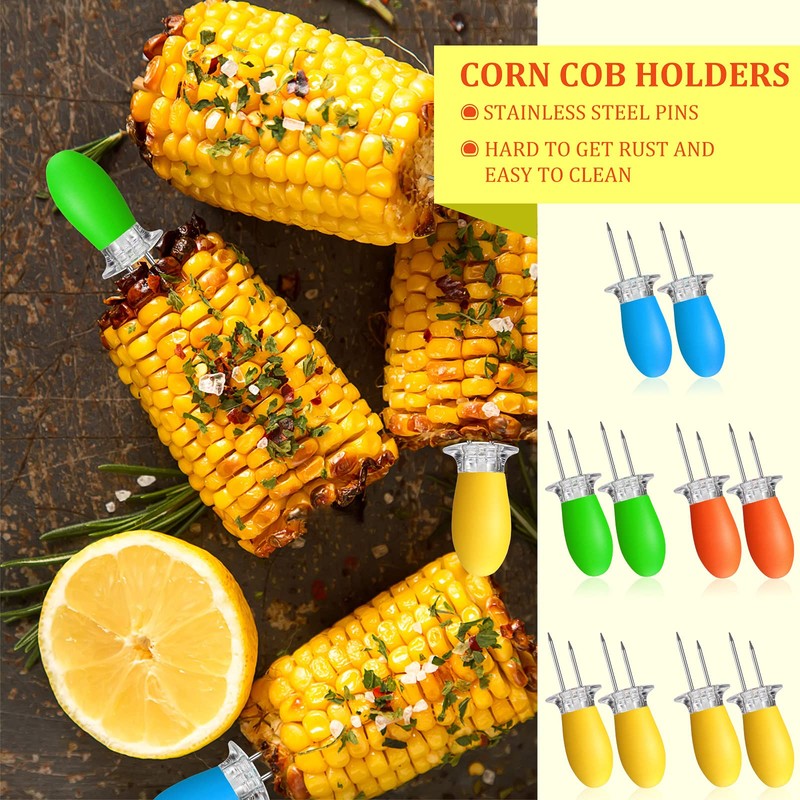 13 Pieces Corn Peeler Cob Corn Remover Corn Zipper Corn