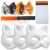 3Set Therian Mask Kit with Felt Fabric Eye Mesh False