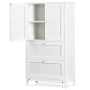SEGAWE Bathroom Storage Unit Freestanding Cabinet with 2 Drawers and