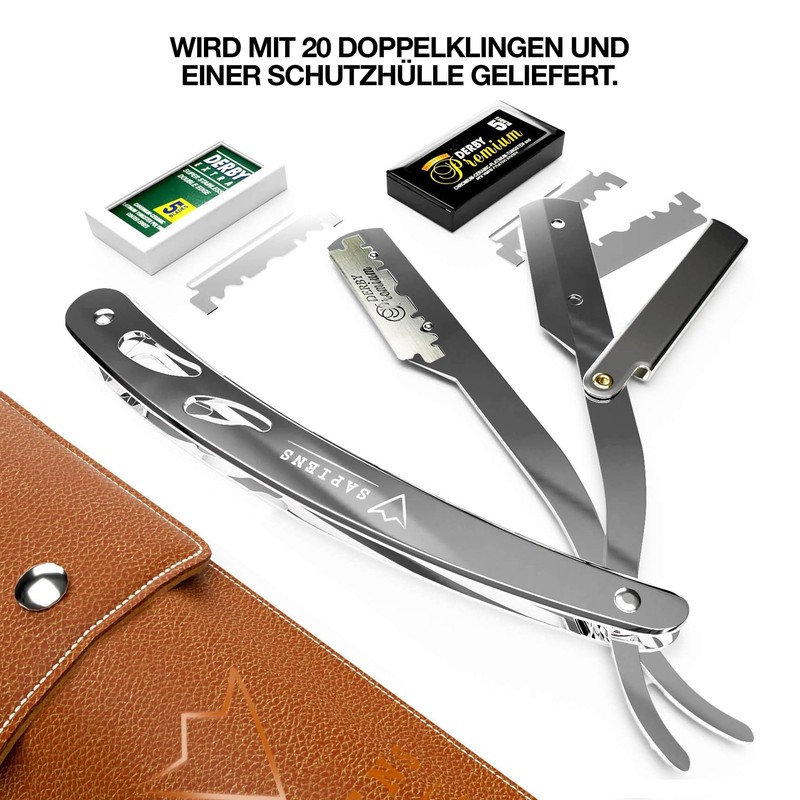 Sapiens Barbershop Men's Razor with Weschel Blade - Beard Razor