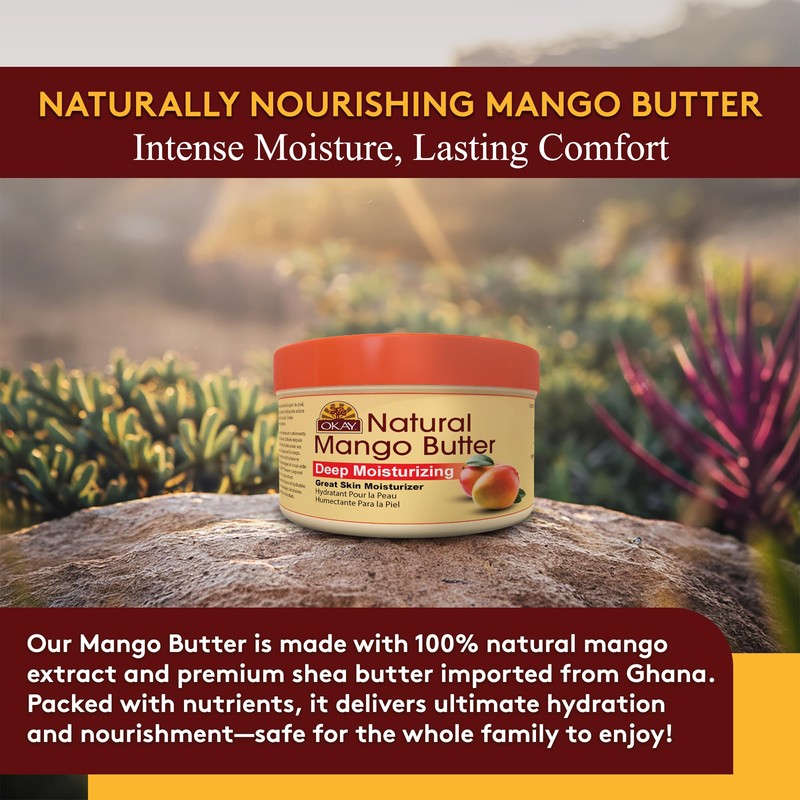 Okay Pure Naturals Shea & Mango Body Butter for Skin