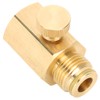 Soda Cylinder Adapter Valve with Switch Female Thread TR21-4 to