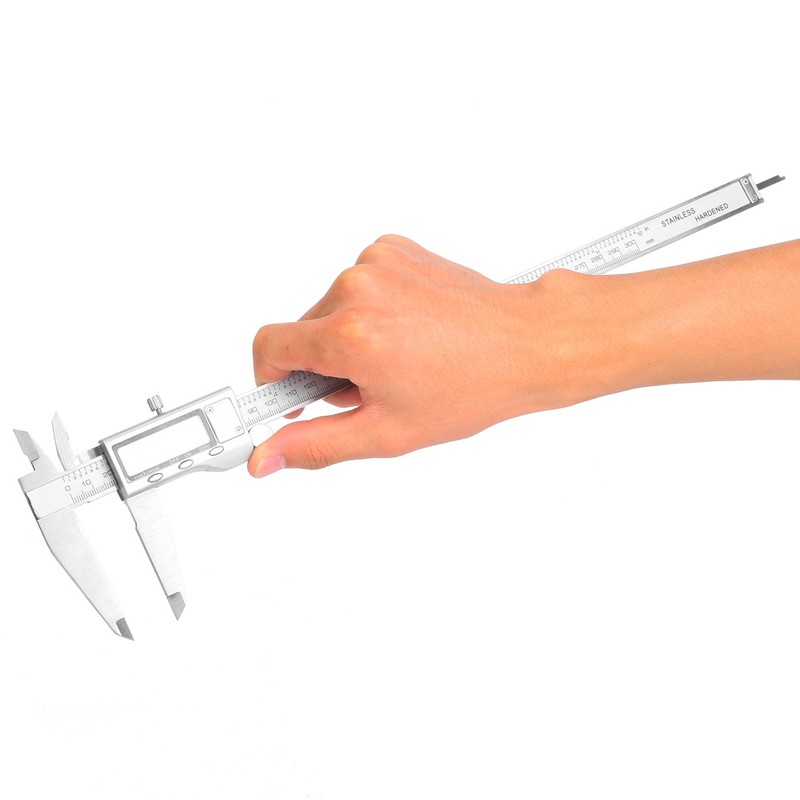 0-300mm High Precision Digital Vernier Caliper Stainless Steel Micrometer Ruler