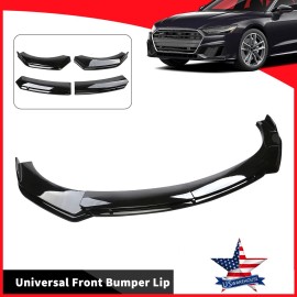 For Benz EClass E250 E350 Gloss Black Front Bumper Lip Splitter Spoiler Body Kit