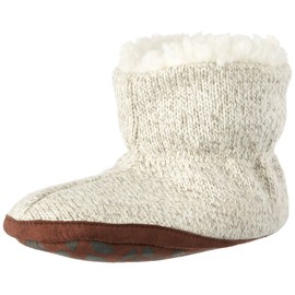 Acorn Unisex-Child Easy Bootie Slipper, Grey Ragg Wool, XX-Large