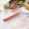 Table Runner Rose Gold Metallic Thin Mesh Pink Roll Table