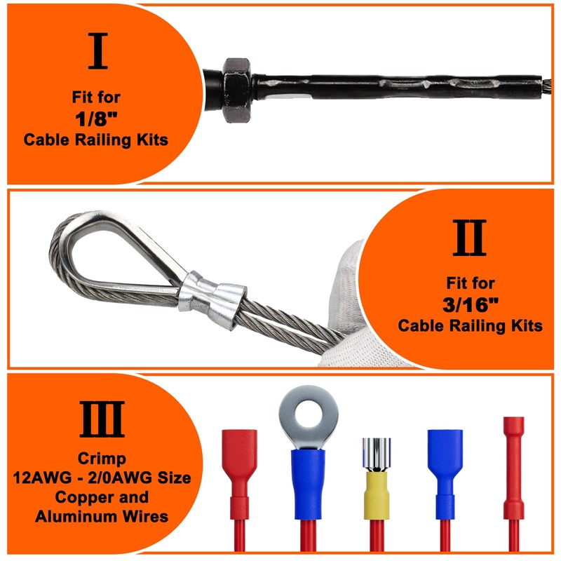 Sanuke Hydraulic Crimping Tool 10 Tons 12 AWG to 2/0