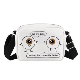G2TUP Eye Doctor Gift Eye Like Puns Makeup Bag Optometrist Ophthalmologist Cosmetic Bag Optician Gift Optometry Zipper Travel Bag (Eye Like Puns HS)