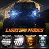 Nartoup for Freightliner Coronado 7inch Round LED Headlights + 4inch