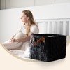 boldmonkey Laundry Basket 16.5 " x13 x13 , Large Rectangular