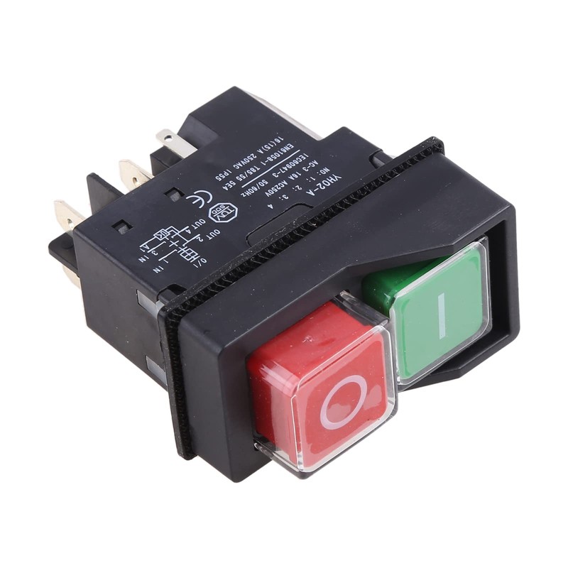 Waterproof IP55 Push Button Electromagnetic Switch 16A Magnetic Starter Power