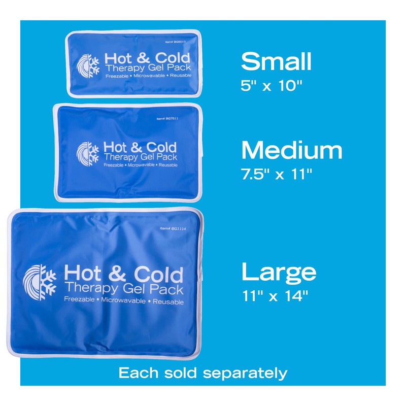 Roscoe Medical Gel Soft Flexible Ice Packs for Injuries, Reusable
