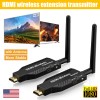 Wireless HDMI Extender Video Transmitter Receiver Screen Mirroring 1 PC