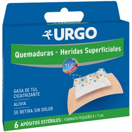 Urgo Quema Duras Heridas Super Rficiales 6 Apósitos