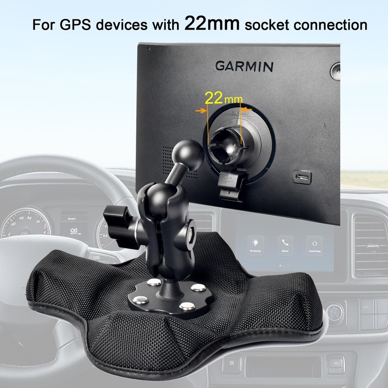 VAUBORTTI Friction GPS Mount Holder for Garmin DriveSmart 86, Adjustable