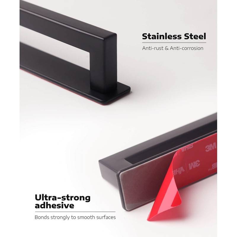 RVPEKUPE 2-Pack Adhesive Cabinet Handles Stick On Handle Self Stick