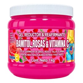 Relingo - Gel Reductor Con Extracto De Bamitol,rosas & Vitamina C 1 Kg Rosas