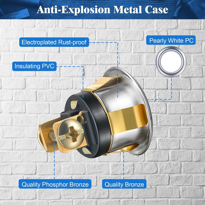 Dreyoo 2 Pack Lighted Doorbell Button Replacement, Easy to Install