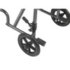 Drive Medical TR39E-SV Lightweight Folding Transport Wheelchair with Swing-Away Footrest,