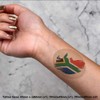 Azeeda 4 x 'Südafrika' Temporäre Tattoos - Wasserfest, Hautfreundlich &