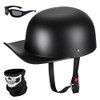 Yesmotor Baseball Motorcycle Helmet Half Cap for Bike Cruiser Chopper