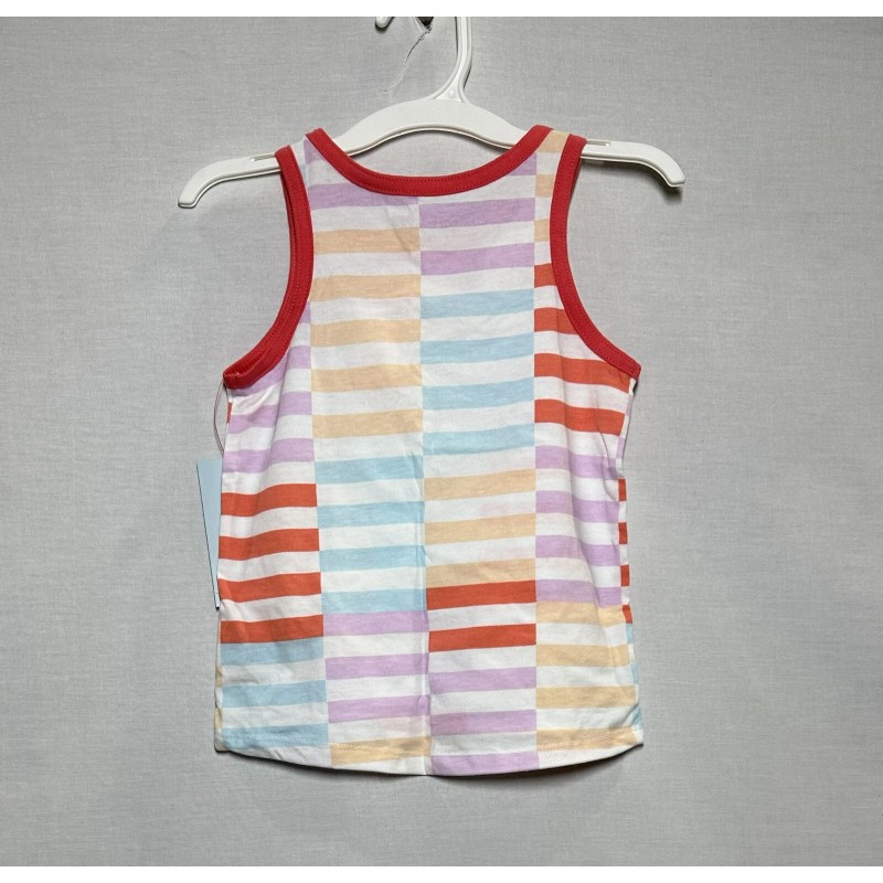 Cat & Jack Toddler Girls Multi Stripe Front Pocket Tank