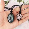 weryerker 4 PCS Crystal Cage Necklace Cord Empty Holder Replacement