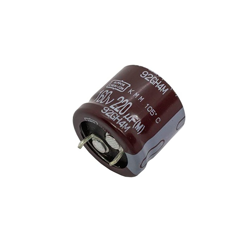 Elko Capacitor 5x Radial 220µF 160V | Snap-in Electrolytic Capacitor