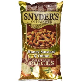Snyder's of Hanover, Honey Mustard & Onion Pretzel Pieces, 12oz Bag (Pack of 3)