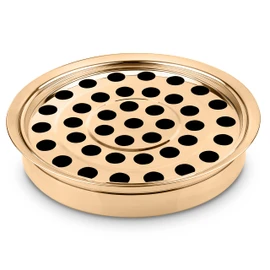Steadfast Selections - (Bread Tray) Premium Gold Communion Trays for Churches | Communion Set | Communion Plates for Church | Communion Tray Set | Communion Supplies | Church Communion Ware