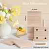 36 Pieces Unfinished Wood Coasters, GOH DODD 4 Inch Wooden