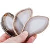 KYEYGWO 10 Pcs Polished Agate Geode Slices Stone for Home